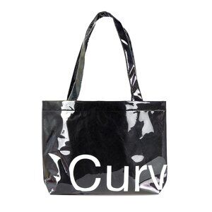 Small Black Curves Tyvek Tote